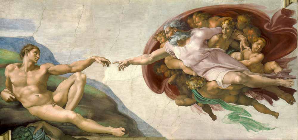 Michelangelo-Creazione di Adamo